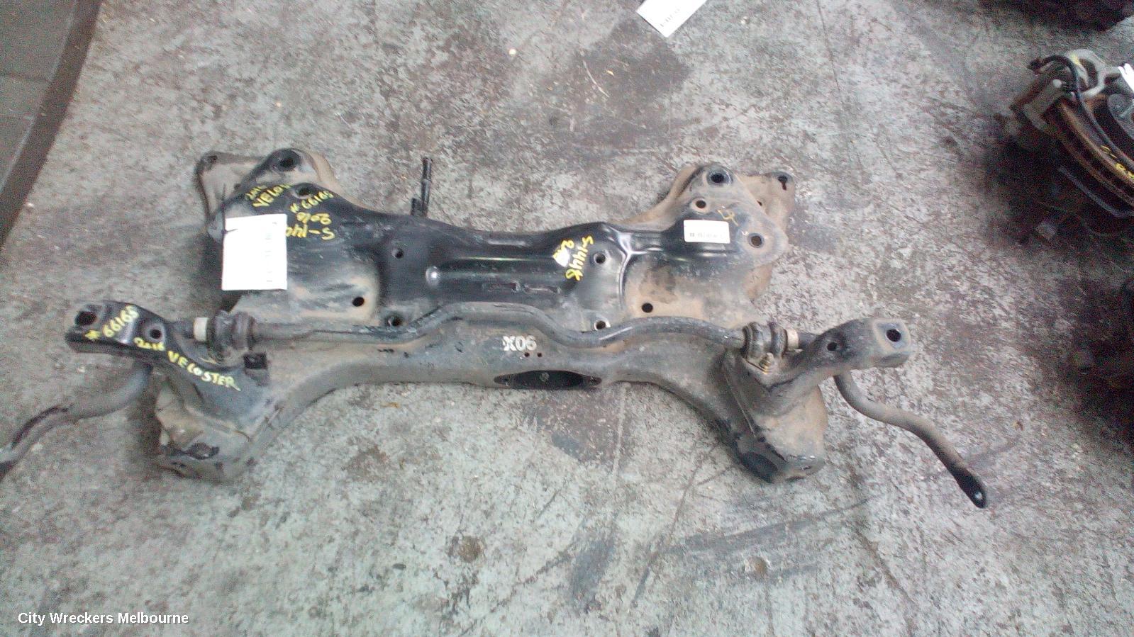 HYUNDAI VELOSTER FRT XMEMBER/CRADLE, FS, TURBO, 09/2013 - 02/2018