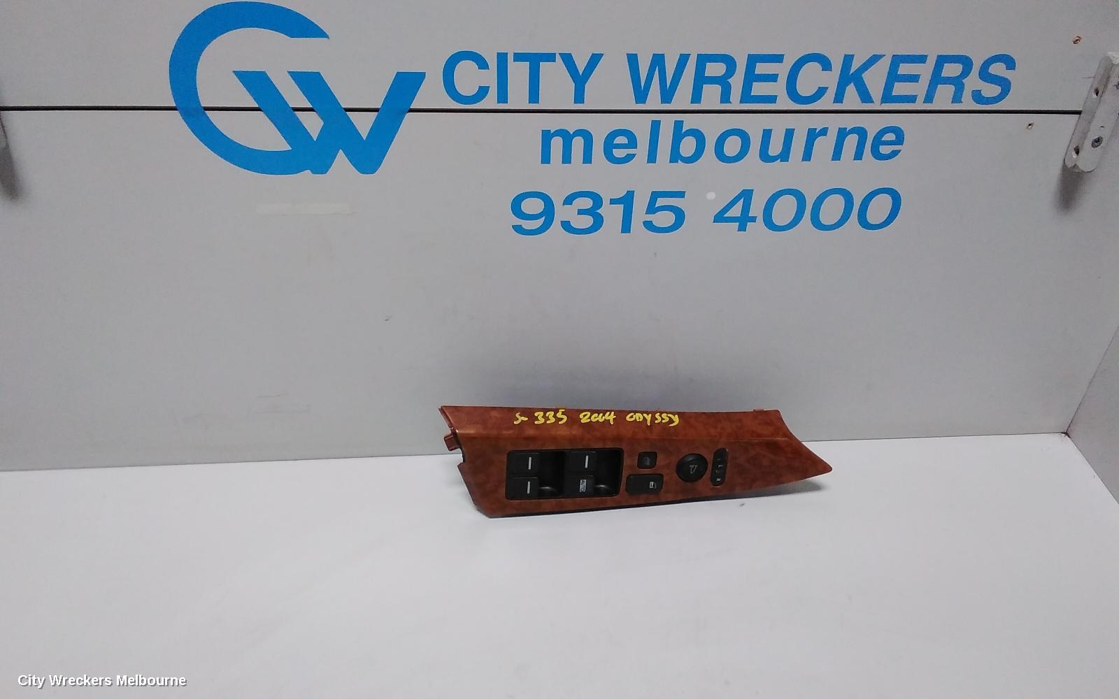 HONDA ODYSSEY PWR DR WIND SWITCH, RH FRONT (MASTER SWITCH), RB, 07/2004 - 03/2009 (AUS ONLY)
