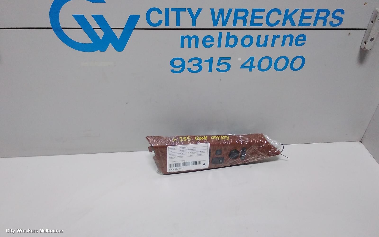 HONDA ODYSSEY PWR DR WIND SWITCH, RH FRONT (MASTER SWITCH), RB, 07/2004 - 03/2009 (AUS ONLY)