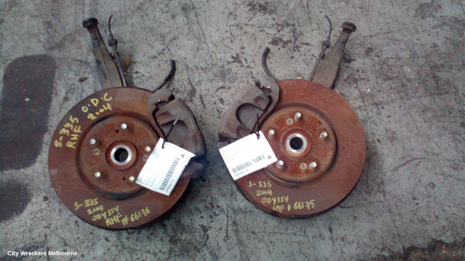 HONDA ODYSSEY RIGHT FRONT HUB ASSEMBLY, RB, ABS TYPE, 07/2004 - 12/2013