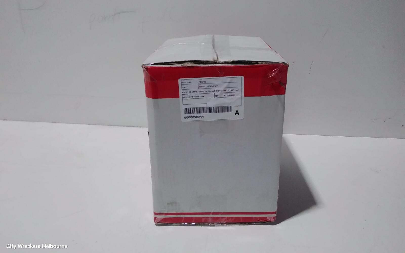 FORD FOCUS RADIO/CD/DVD/SAT/TV, DISPLAY UNIT, 5IN, W/ SAT NAV TYPE, LW, 10/2011 - 08/2015