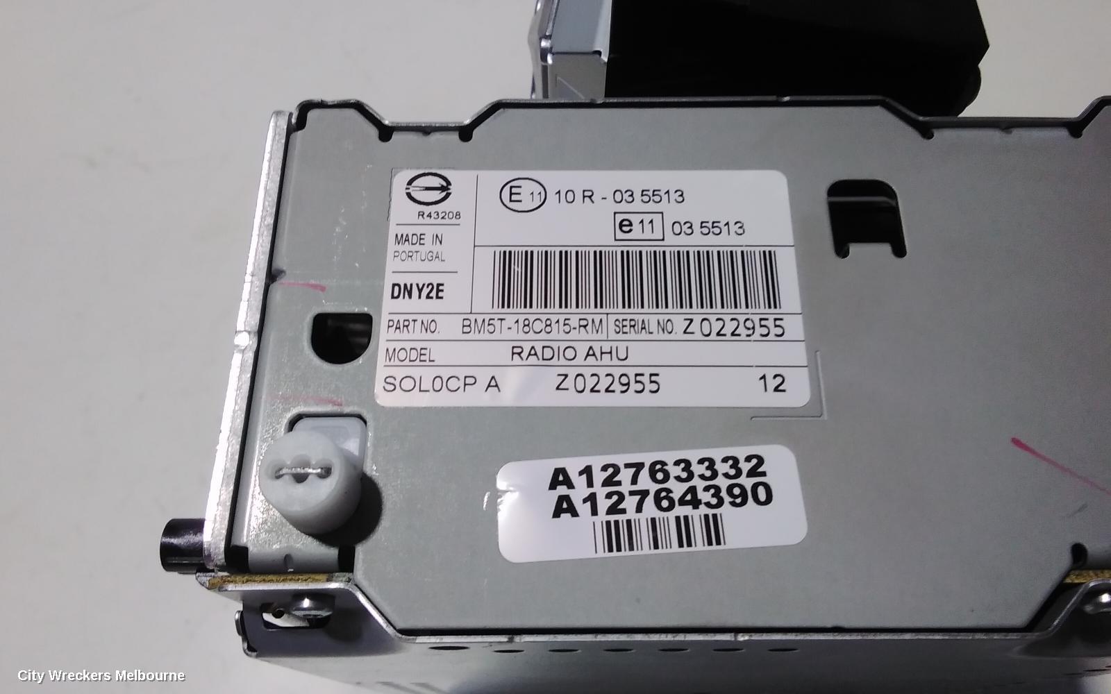 FORD FOCUS RADIO/CD/DVD/SAT/TV, DISPLAY UNIT, 5IN, W/ SAT NAV TYPE, LW, 10/2011 - 08/2015