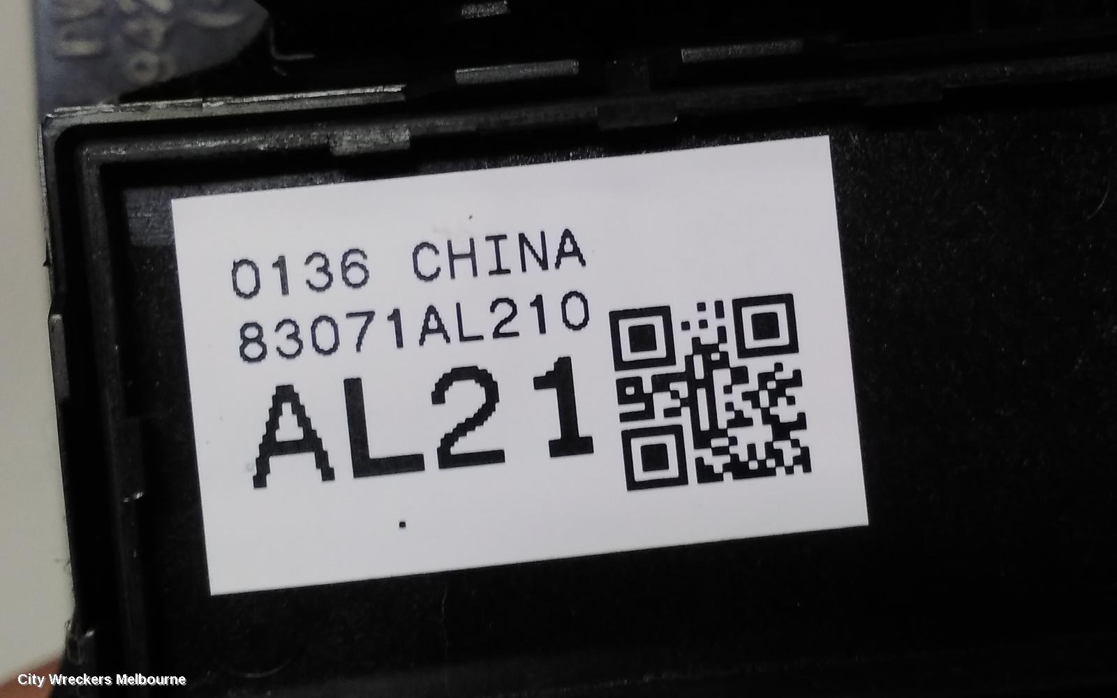 SUBARU OUTBACK PWR DR WIND SWITCH, RH FRONT (MASTER SWITCH), 6TH GEN, CHROME, AL21, 08/2014 - 12/2020