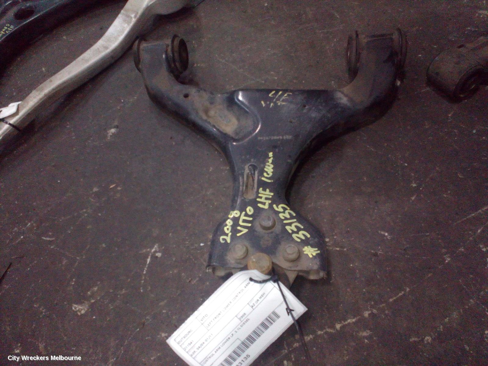 MERCEDES VITO LEFT FRONT LOWER CONTROL ARM, 639, 04/2004 - 01/2011