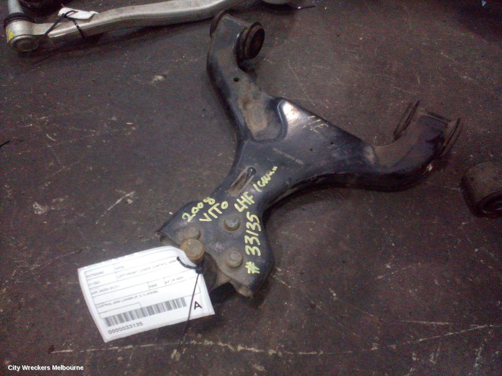 MERCEDES VITO LEFT FRONT LOWER CONTROL ARM, 639, 04/2004 - 01/2011