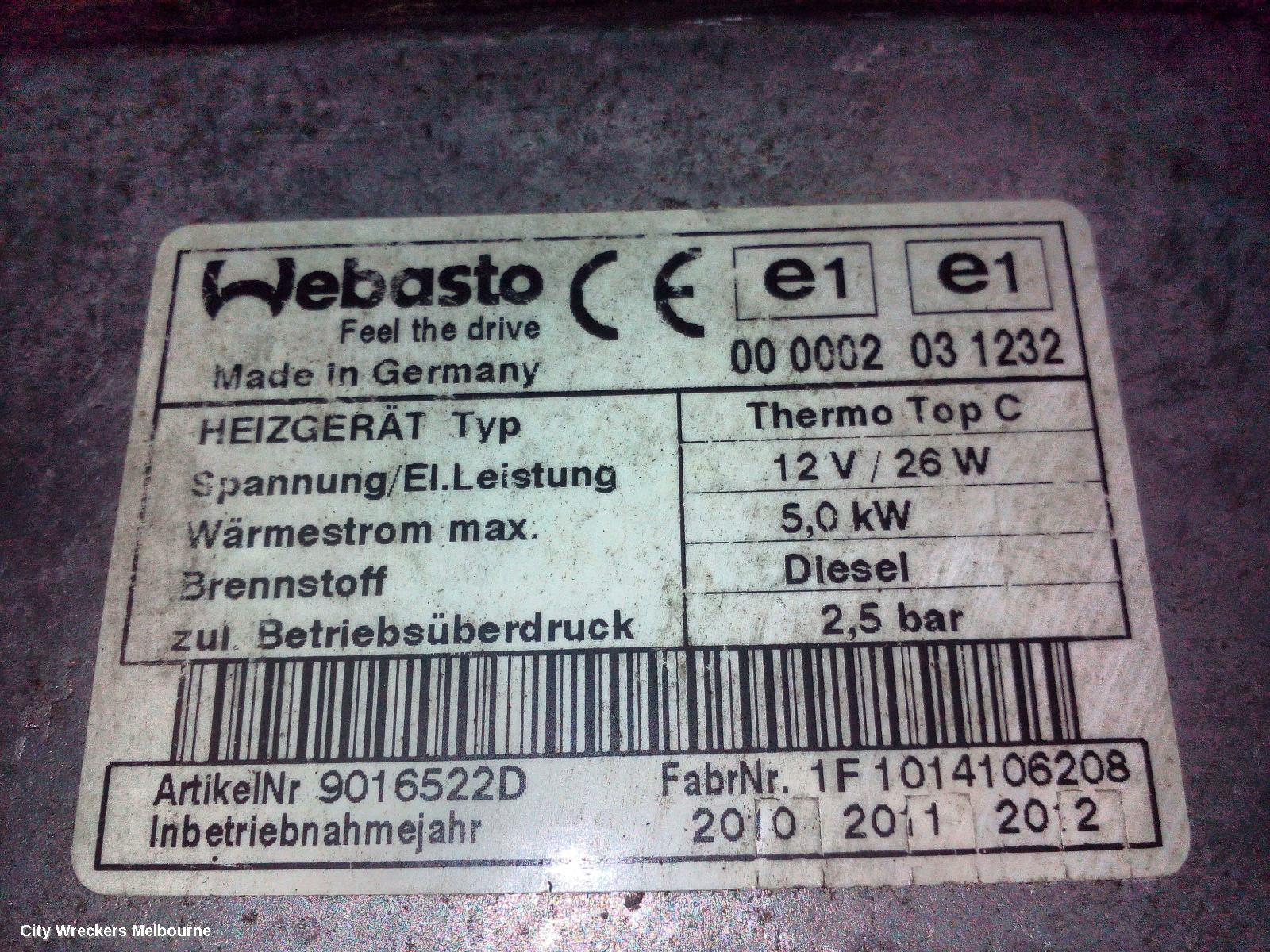 AUDI Q7, 4L, 09/2006 - 08/2015, 4L0 815 071F DIESEL FUEL HEATER : 73621