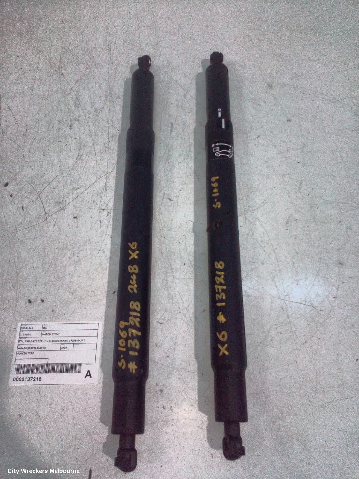 BMW X6 HATCH STRUT, E71, TAILGATE STRUT, ELECTRIC (PAIR), 07/2008 - 04/2012