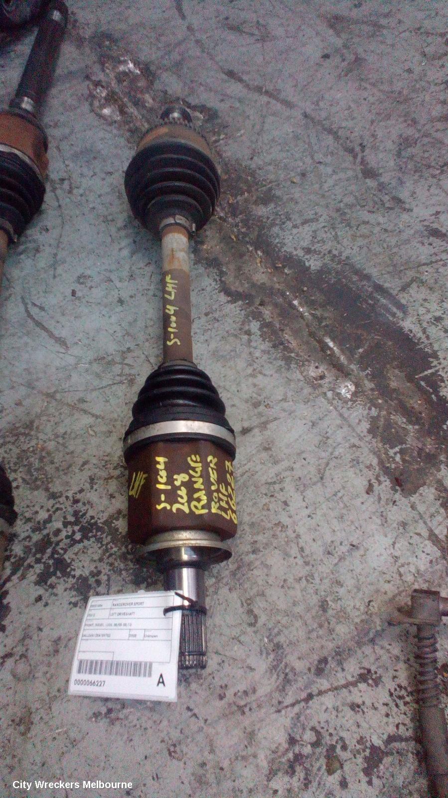 LAND ROVER RANGEROVER SPORT LEFT DRIVESHAFT, FRONT, DIESEL, L320, 08/2005 - 05/2013