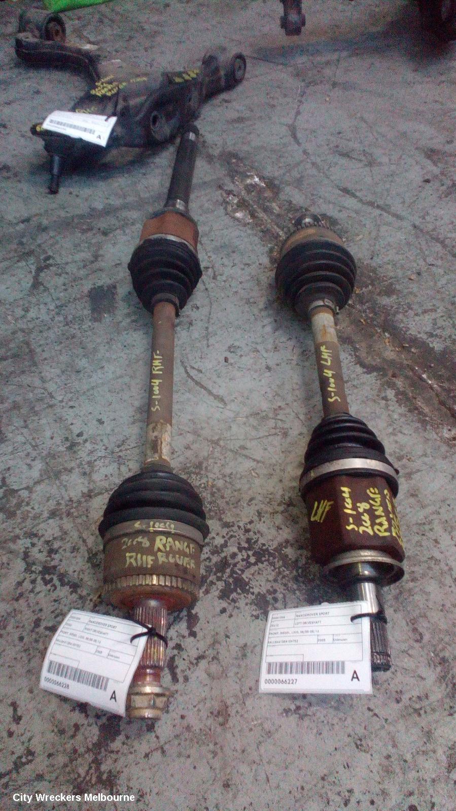 LAND ROVER RANGEROVER SPORT LEFT DRIVESHAFT, FRONT, DIESEL, L320, 08/2005 - 05/2013