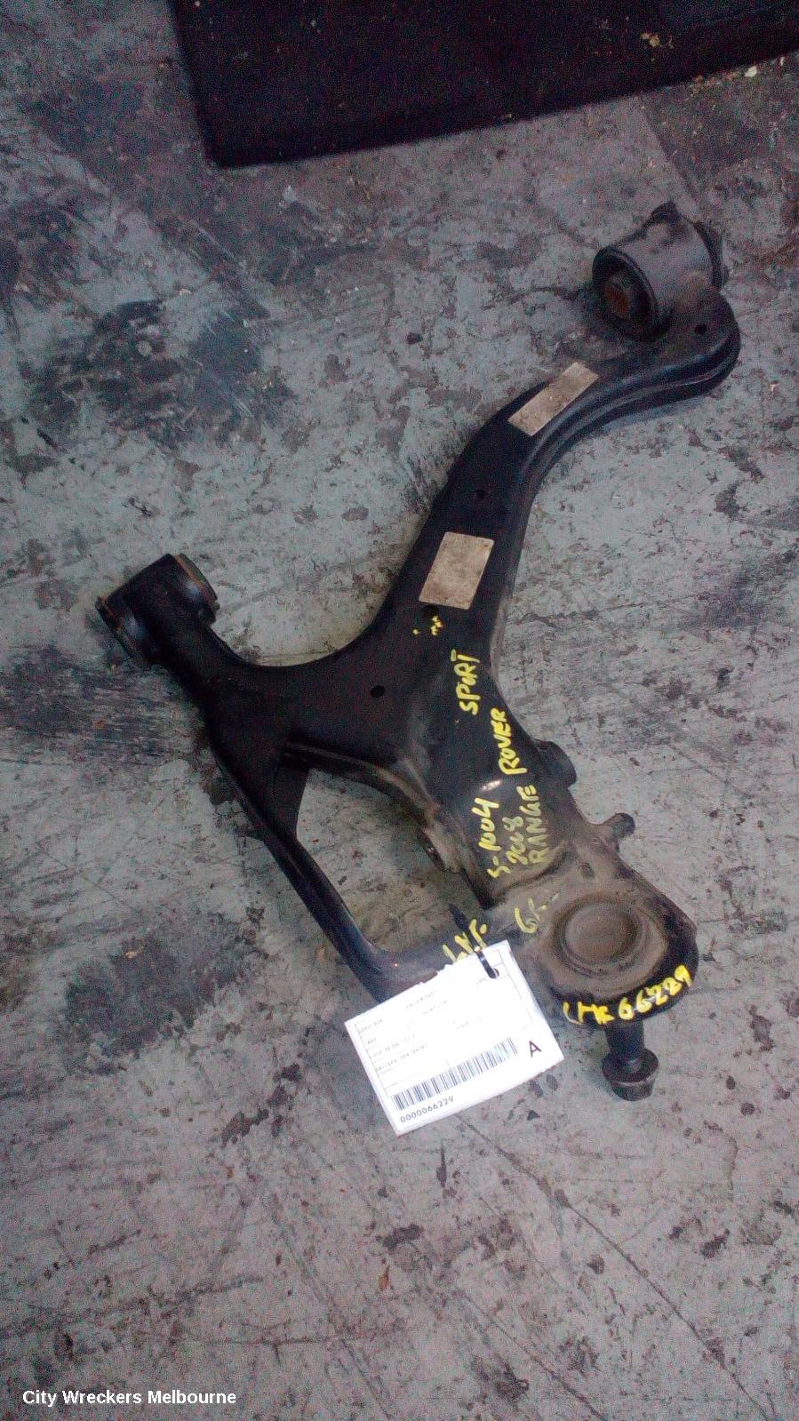 LAND ROVER RANGEROVER SPORT LEFT FRONT LOWER CONTROL ARM, L320, W/ AIR SUSPENSION TYPE, 08/2005 - 12/2013