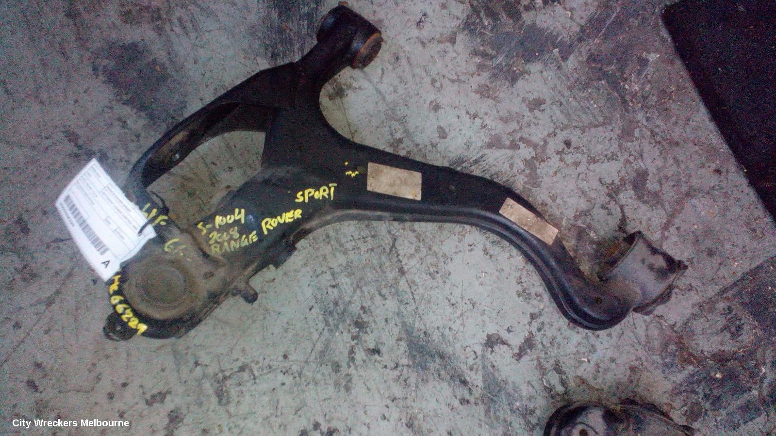 LAND ROVER RANGEROVER SPORT LEFT FRONT LOWER CONTROL ARM, L320, W/ AIR SUSPENSION TYPE, 08/2005 - 12/2013