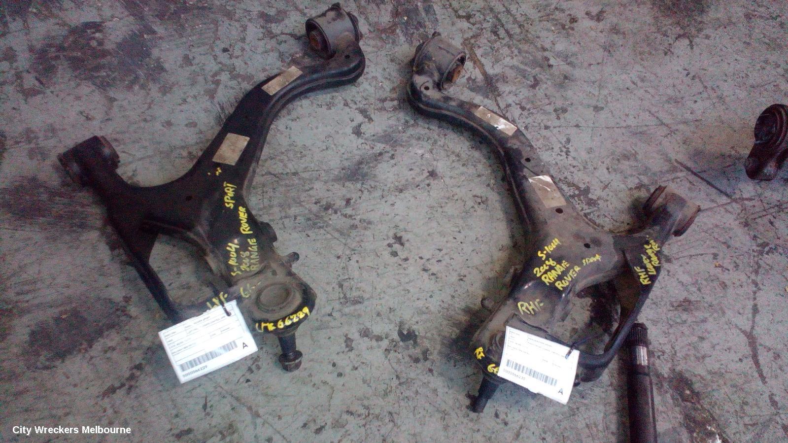 LAND ROVER RANGEROVER SPORT RIGHT FRONT LOWER CONTROL ARM, L320, W/ AIR SUSPENSION TYPE, 08/2005 - 12/2013