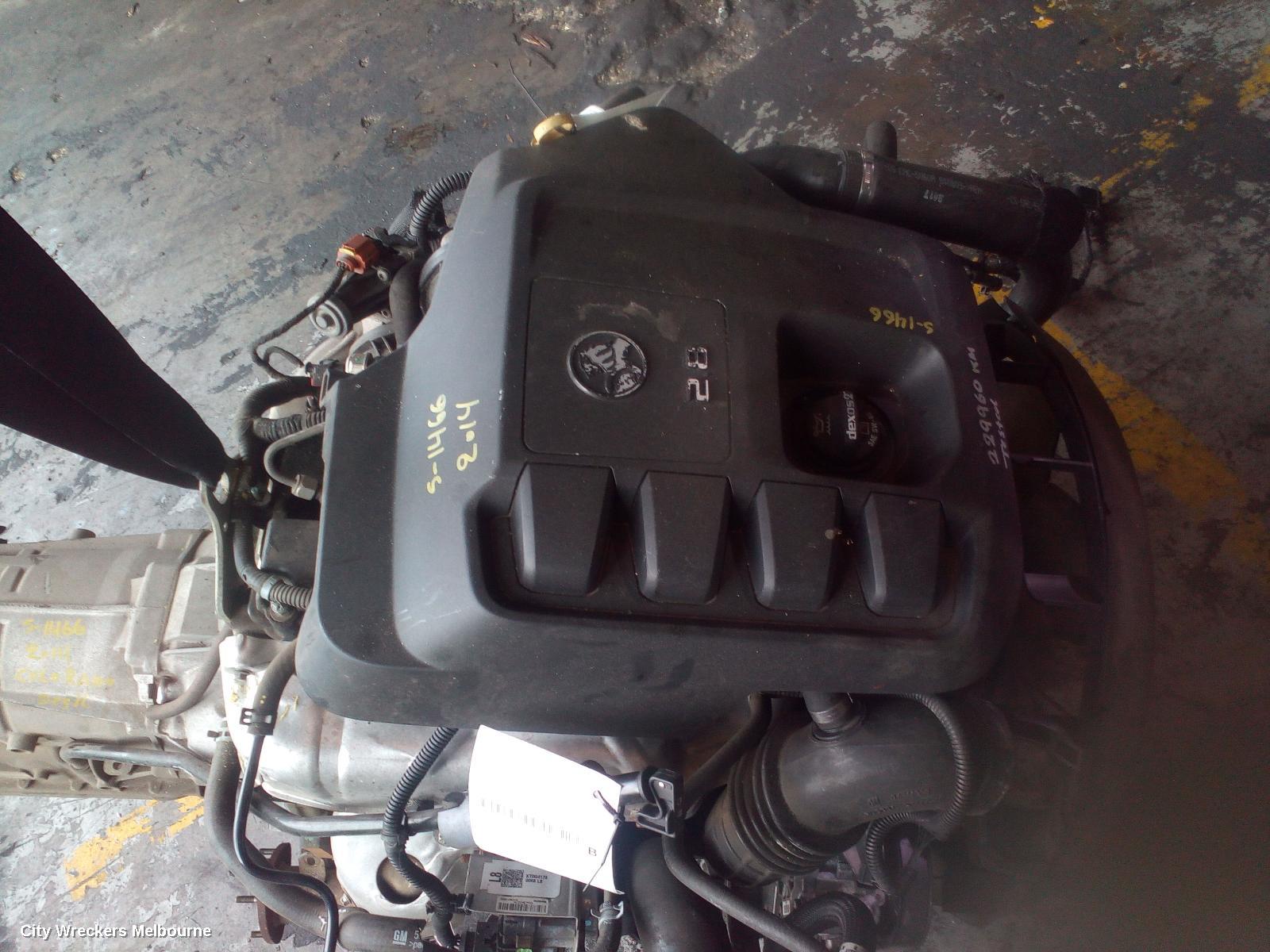 HOLDEN COLORADO ENGINE, DIESEL, 2.8, LWN, TURBO, EURO 4, AUTO T/M, RG/RG 7, 10/2013 - 07/2016
