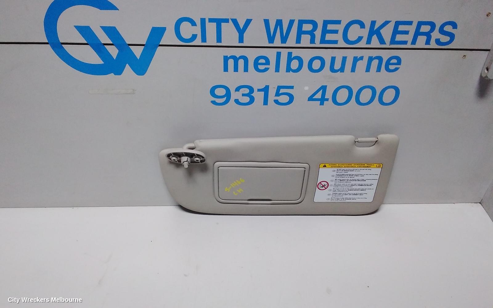 HOLDEN COLORADO SUNVISOR, RG 7, LH SIDE, 12/2012 - 06/2016