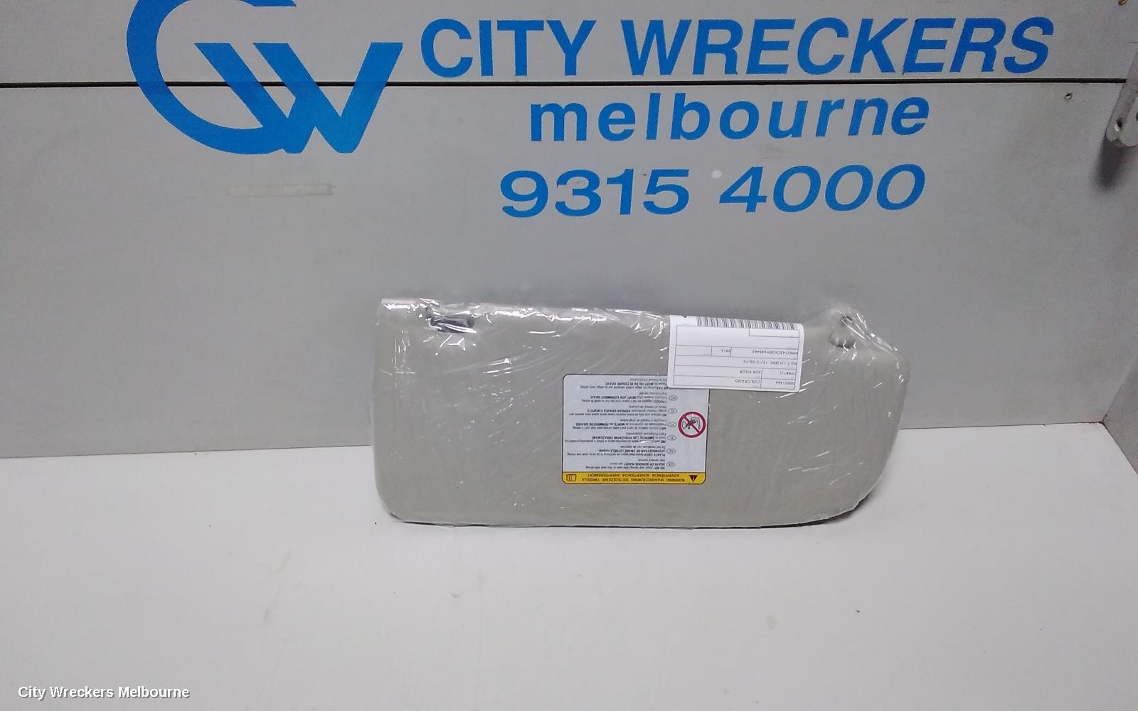 HOLDEN COLORADO SUNVISOR, RG 7, LH SIDE, 12/2012 - 06/2016