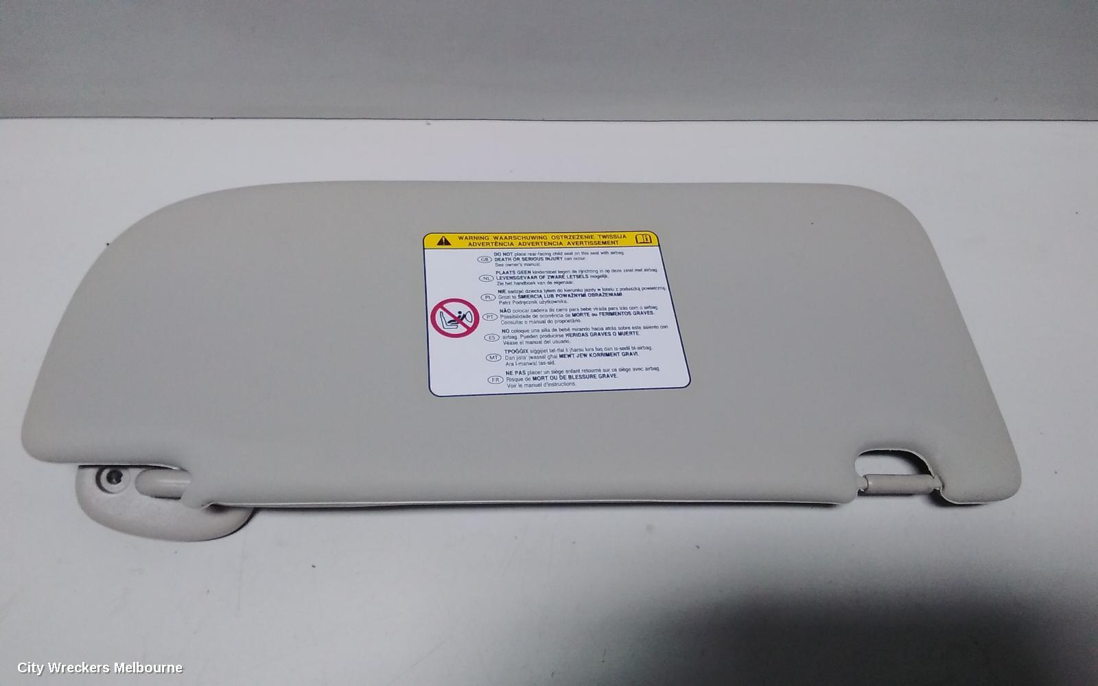 HOLDEN COLORADO SUNVISOR, RG 7, LH SIDE, 12/2012 - 06/2016