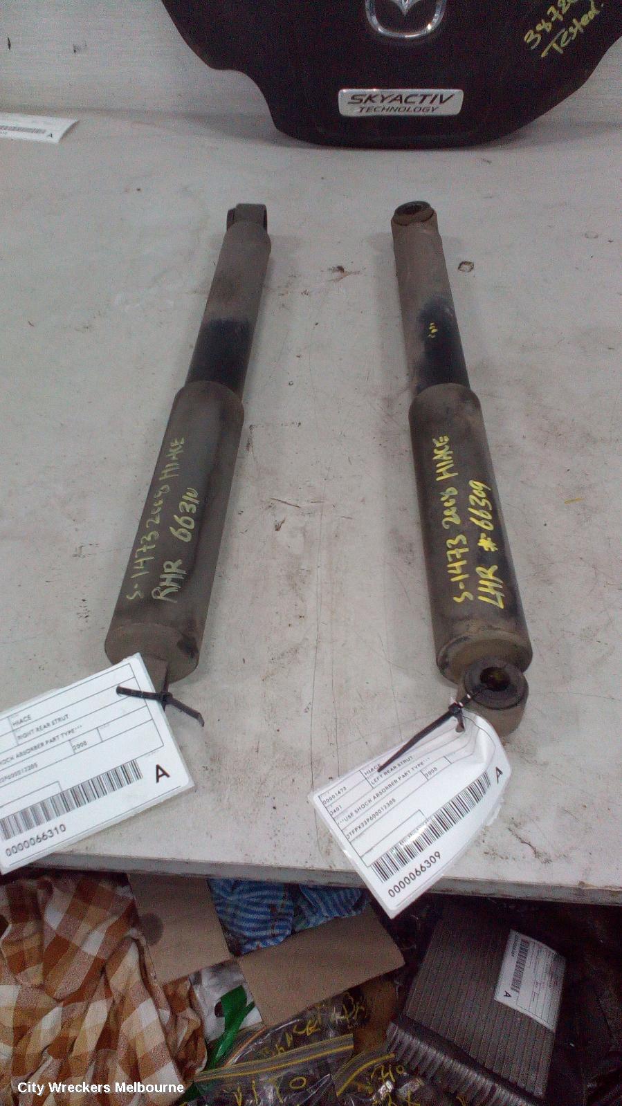 TOYOTA HIACE RIGHT REAR STRUT, ***USE SHOCK ABSORBER PART TYPE***
