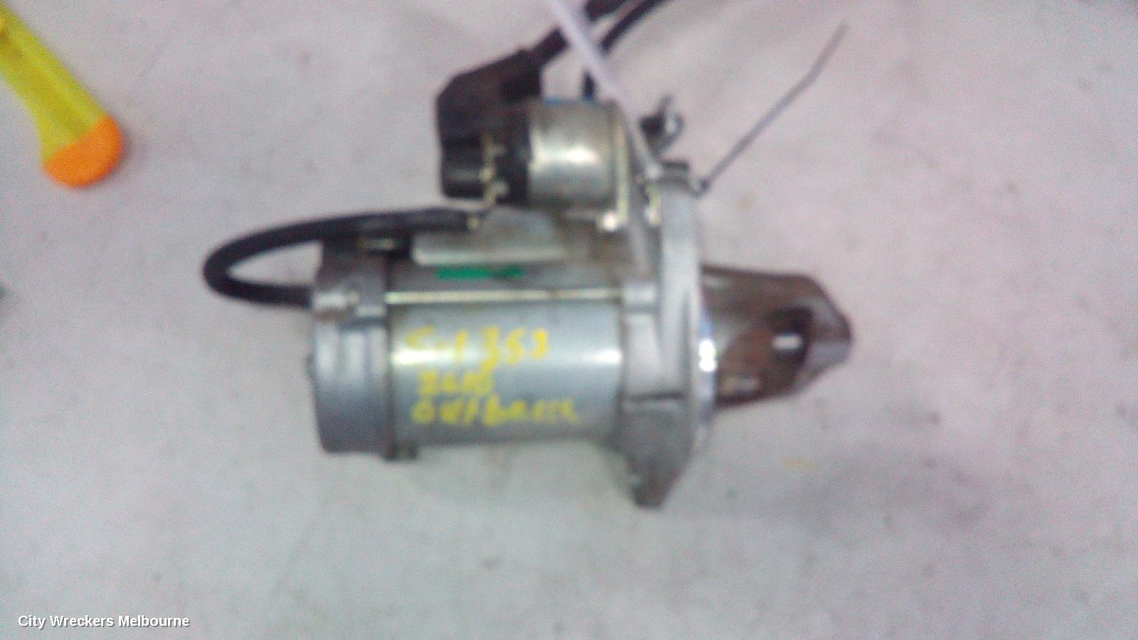 SUBARU OUTBACK STARTER, PETROL, FB25, AUTO, CVT, 6 SPEED, 6TH GEN, 08/2014 ONWARDS
