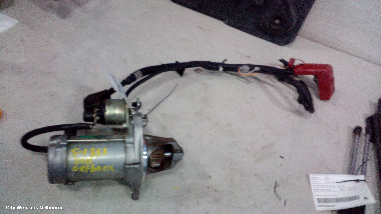 SUBARU OUTBACK STARTER, PETROL, FB25, AUTO, CVT, 6 SPEED, 6TH GEN, 08/2014 ONWARDS