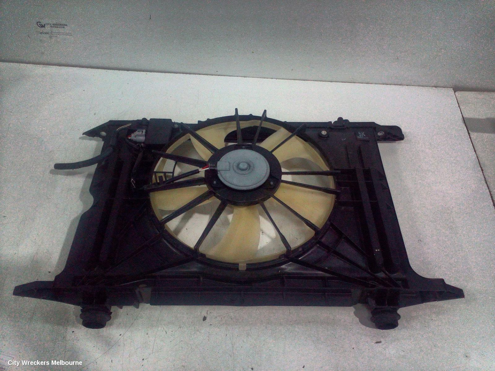 TOYOTA COROLLA FAN, RADIATOR FAN, ZRE152/20153R, 03/2007 - 10/2013