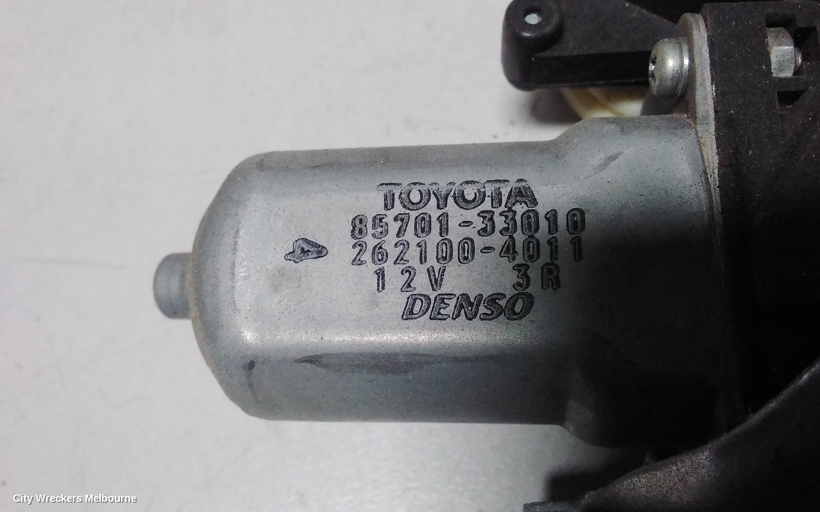 TOYOTA TARAGO RIGHT FRONT WINDOW REG/MOTOR, ACR50R, POWER, 03/2006 - 06/2020