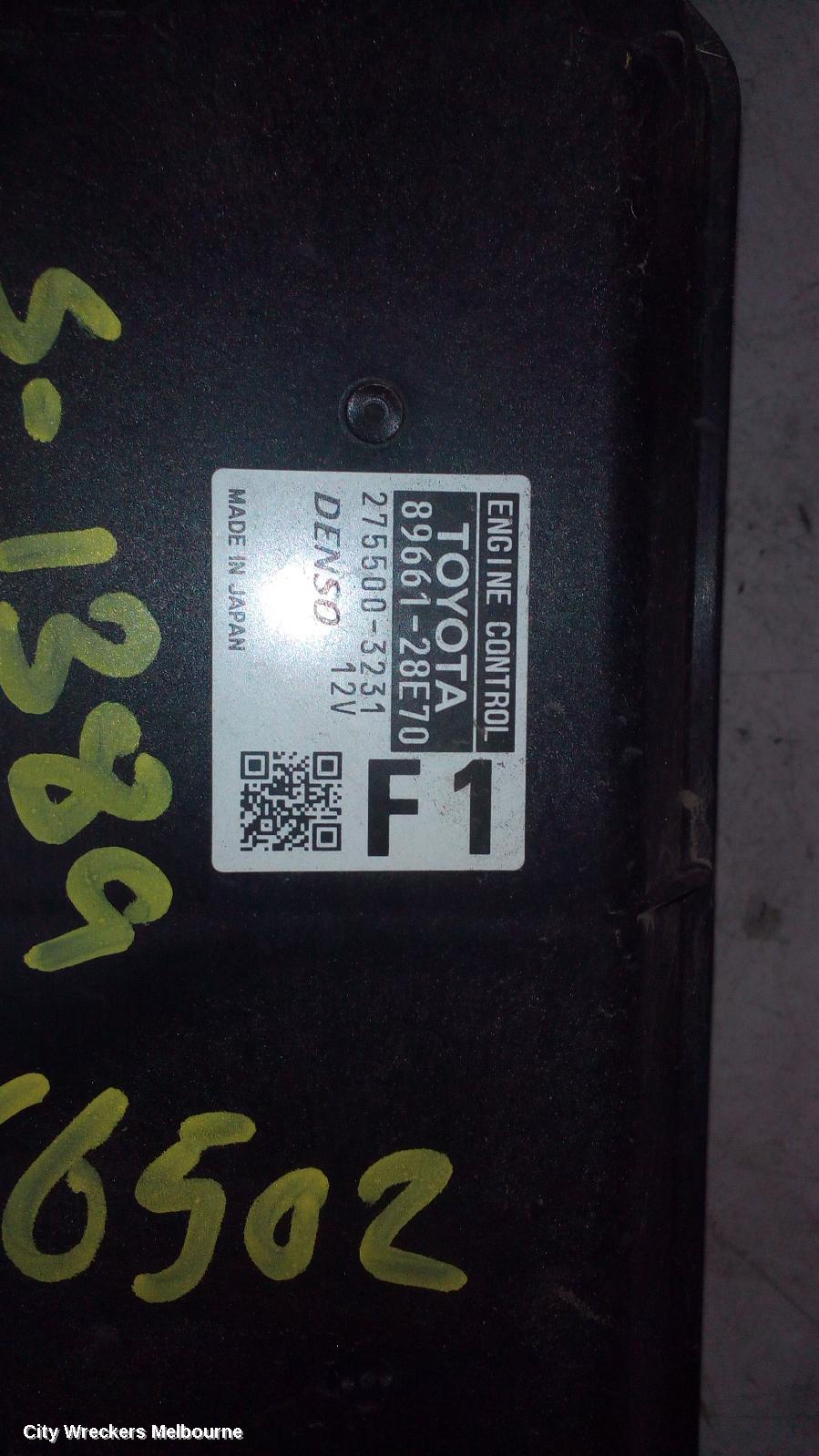 TOYOTA TARAGO ECU, ENGINE ECU, 2.4, 2AZ-FE, P/N 89661-28E70, ECU ONLY, ACR50R, 03/2006 - 06/2020