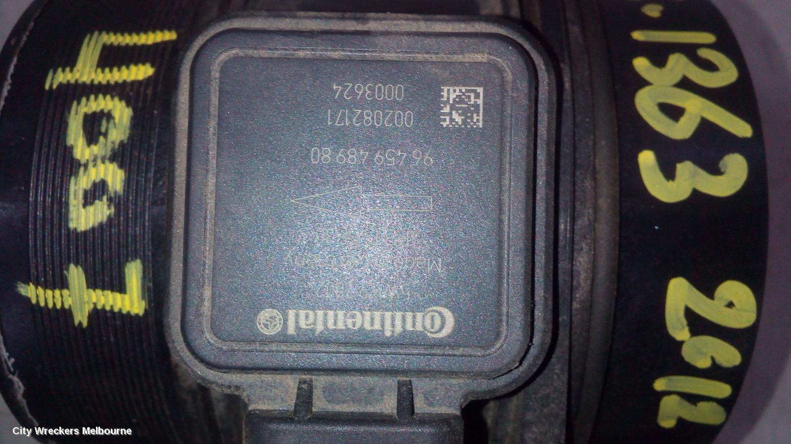 PEUGEOT 4007 AIR FLOW METER, GS, 10/2009 - 08/2013