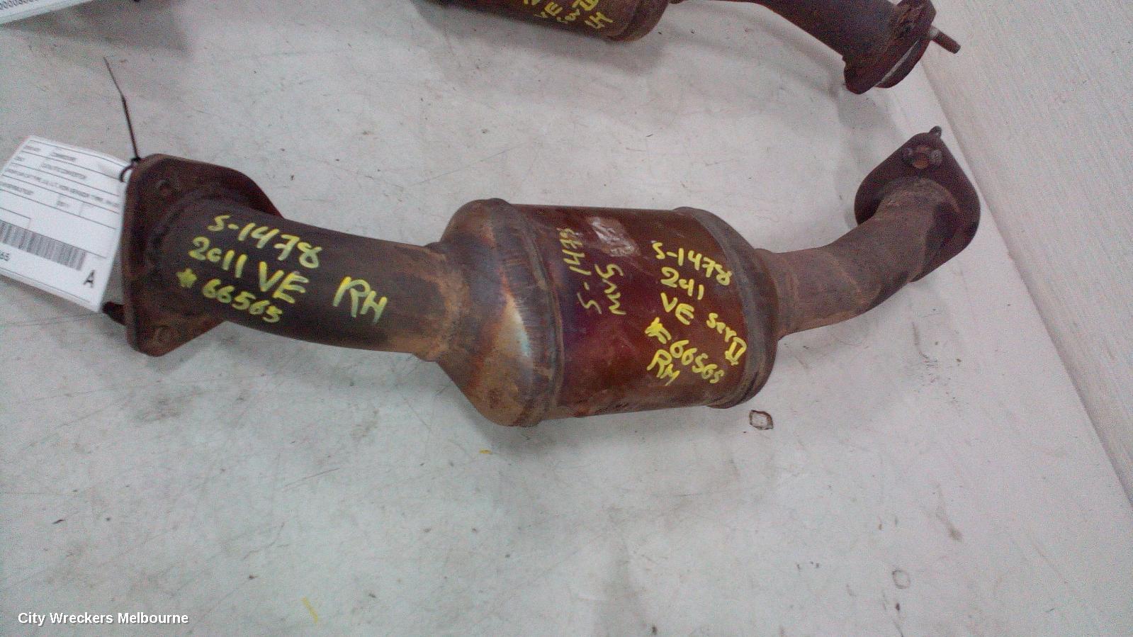 HOLDEN COMMODORE CATALYTIC CONVERTER, UNDER CAR-CAT TYPE, 3.6, LLT, NON SENSOR TYPE, RH SIDE, VE, 08/2009 - 04/2013