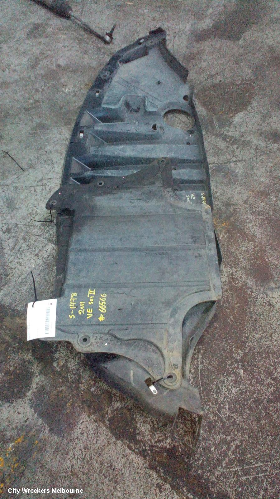 HOLDEN COMMODORE LOWER ENGINE SPLASH TRAY, VE, REAR ENGINE UNDERCOVER, 08/2006 - 05/2013
