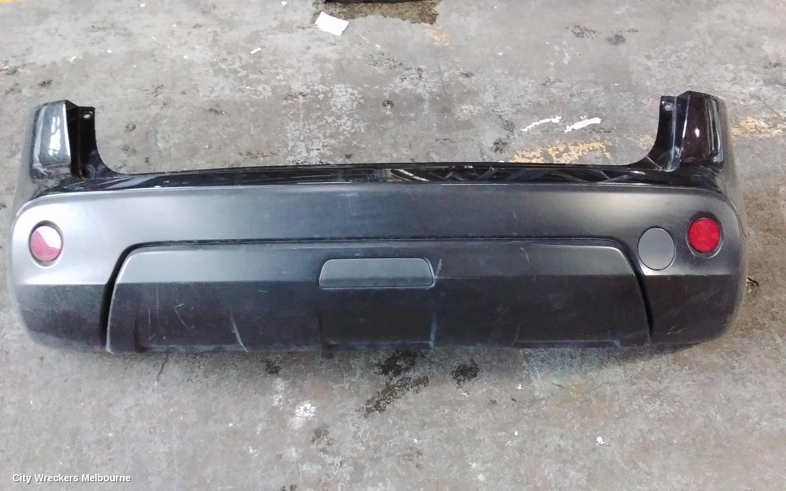NISSAN DUALIS REAR BUMPER, J10, 5 SEATER TYPE, NON PARK SENSOR TYPE, 10/2007 - 05/2014
