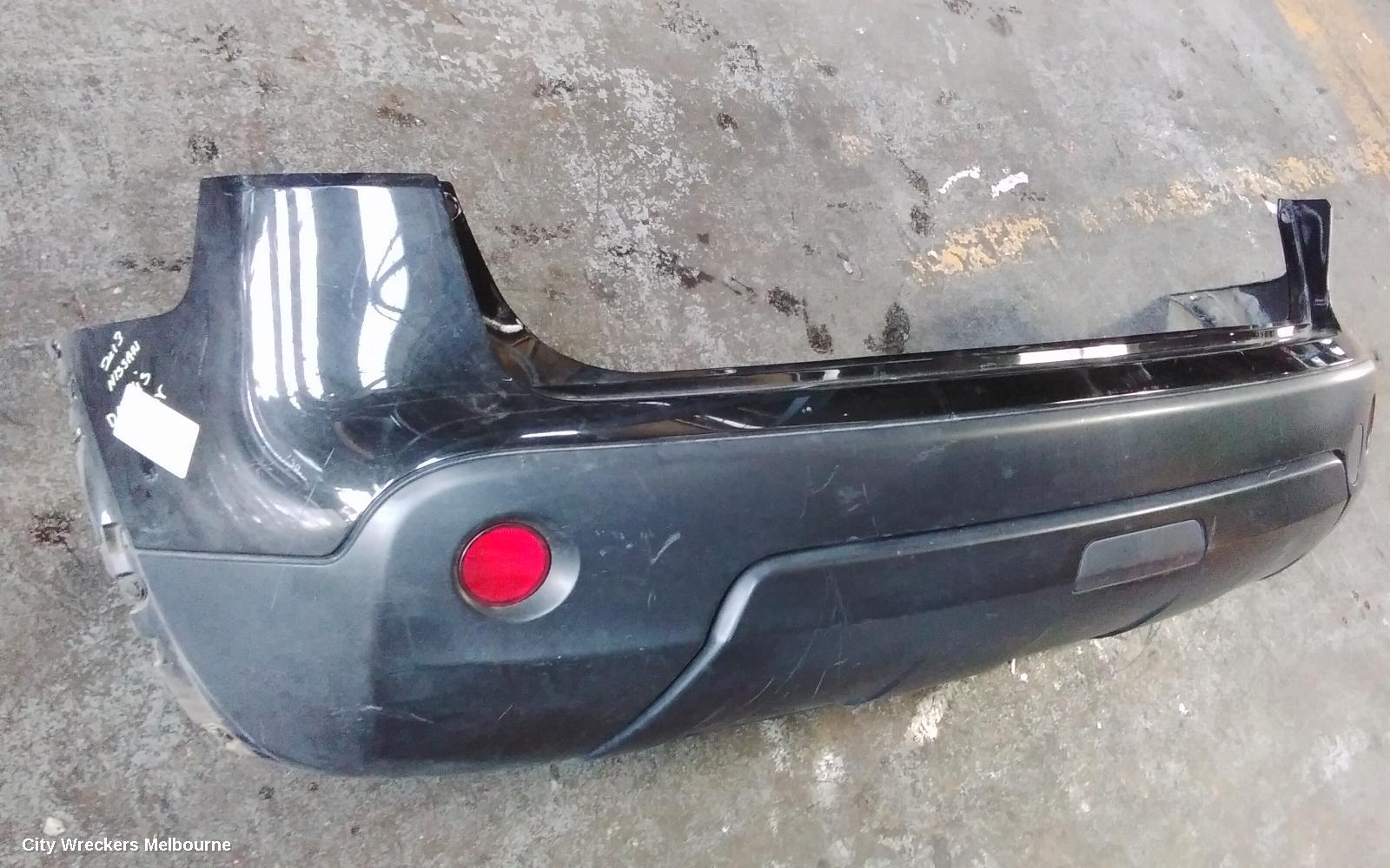 NISSAN DUALIS REAR BUMPER, J10, 5 SEATER TYPE, NON PARK SENSOR TYPE, 10/2007 - 05/2014