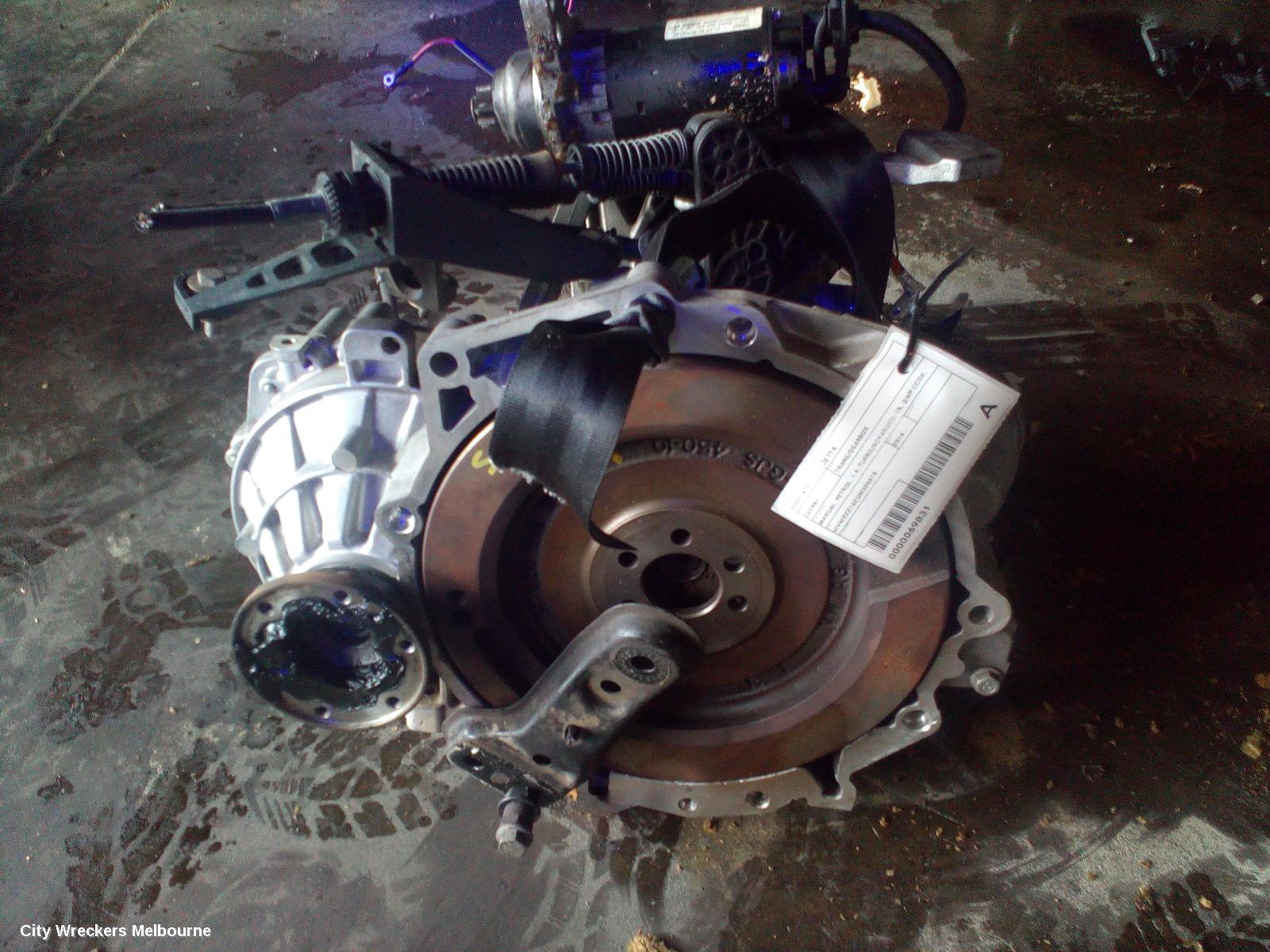 VOLKSWAGEN JETTA TRANS/GEARBOX, MANUAL, PETROL, 1.4, TURBO/SCHARGED, 1B, QWP CODE, 02/2011 - 12/2017