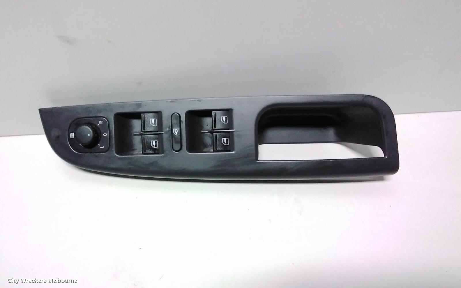 VOLKSWAGEN JETTA PWR DR WIND SWITCH, RH FRONT (MASTER SWITCH), 4 SWITCHES TYPE, 1KM, 02/2006 - 07/2011