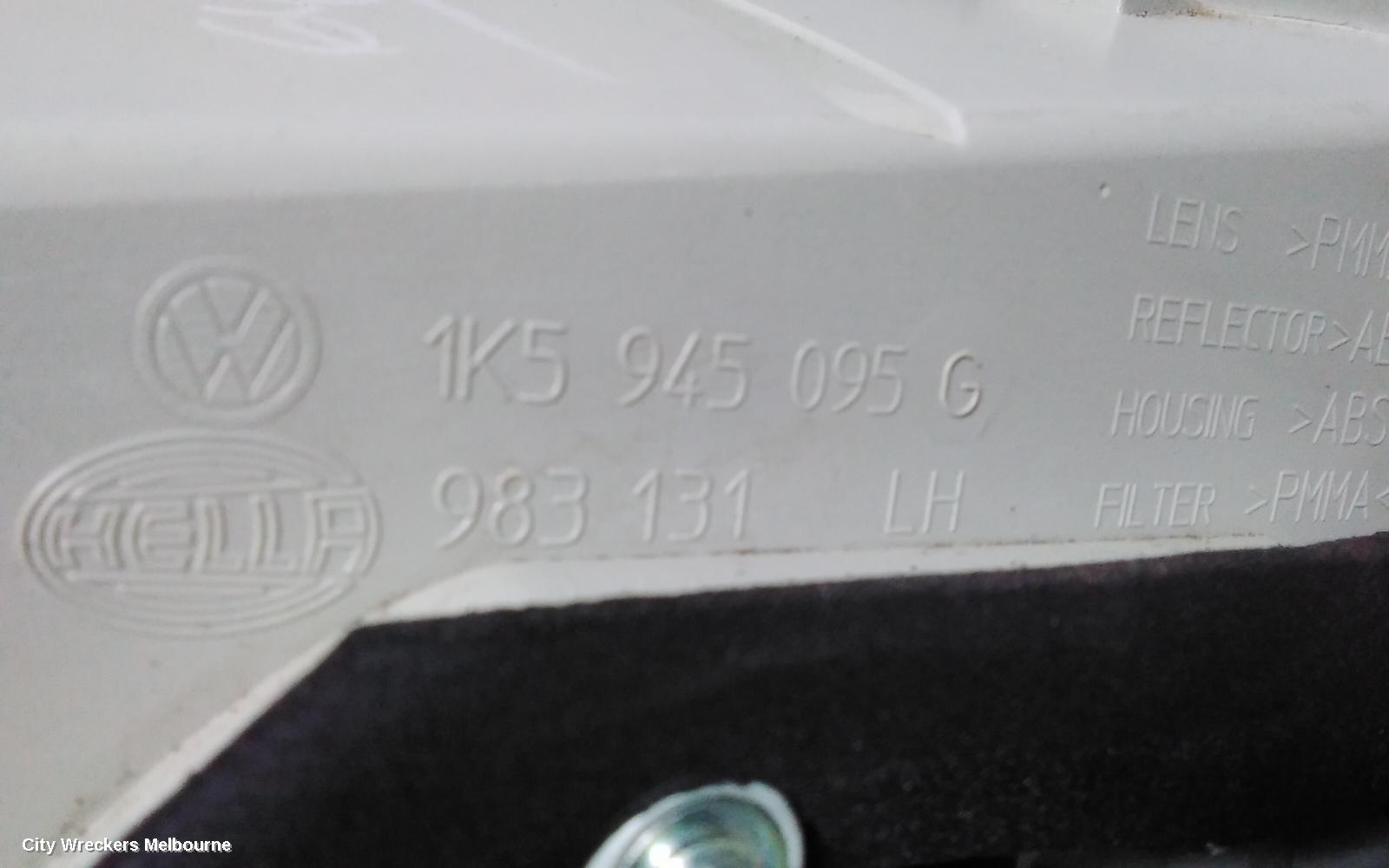 VOLKSWAGEN JETTA LEFT TAILLIGHT, 1KM, 02/2006 - 07/2011