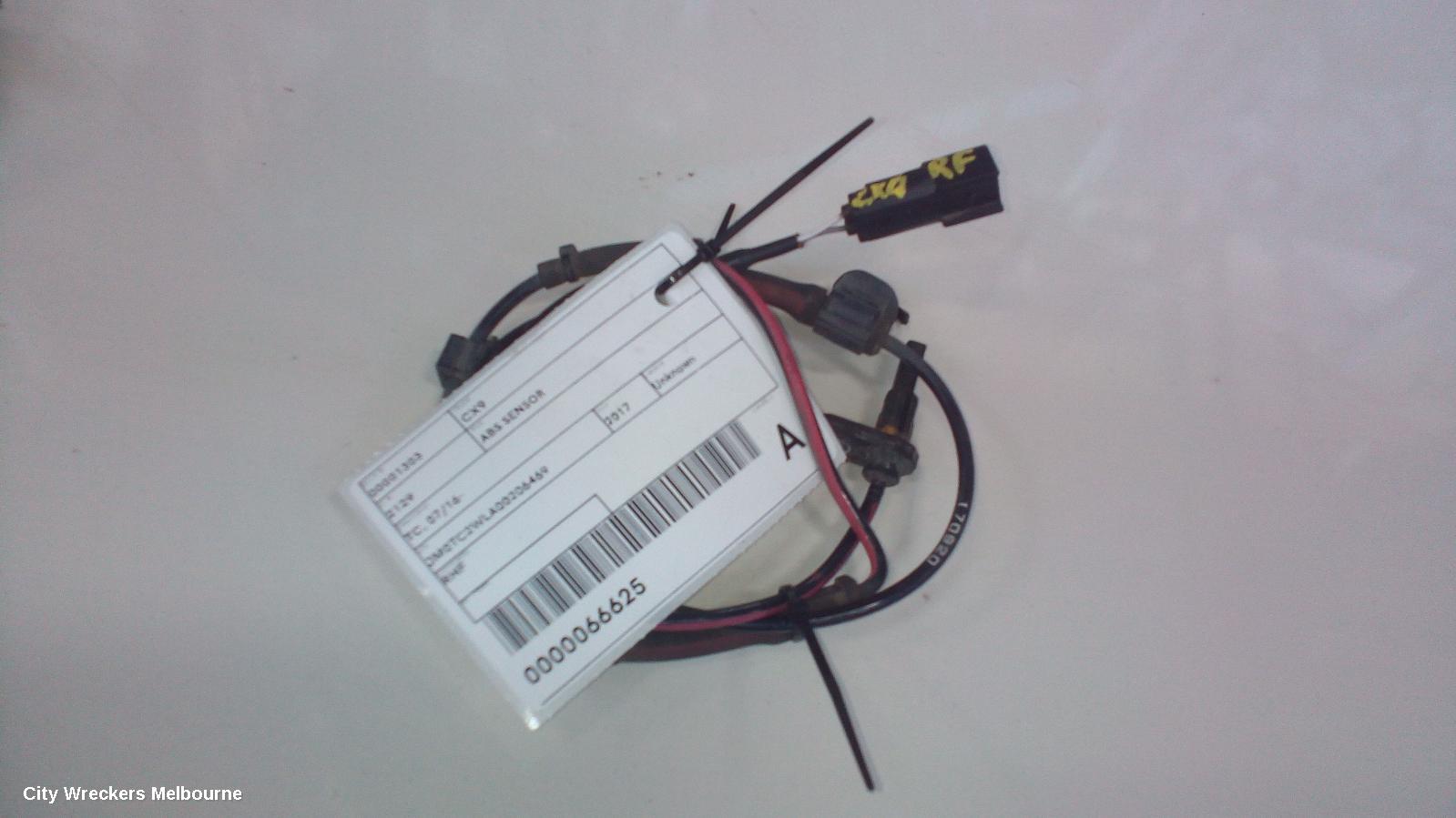 MAZDA CX9 ABS SENSOR, LH FRONT/RH FRONT, TC, 07/2016 ONWARDS