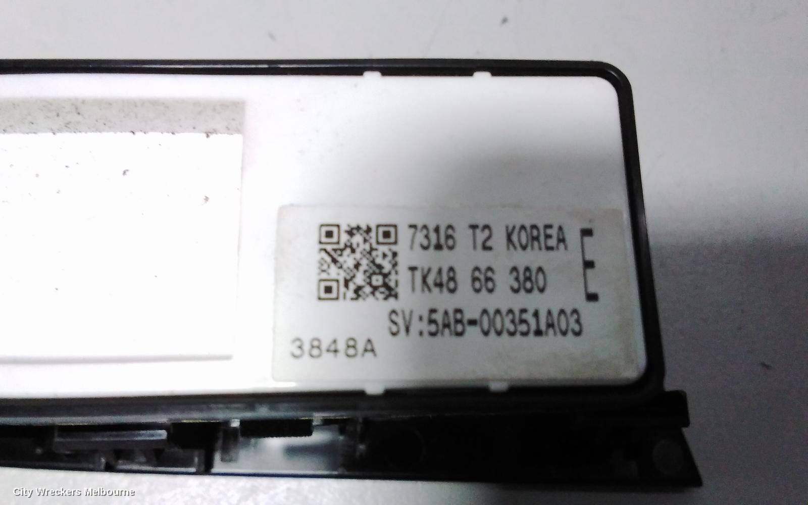 MAZDA CX9 PWR DR WIND SWITCH, LH FRONT/LH REAR/RH REAR, W/ ONE TOUCH FRONT & REAR POWER WINDOW TYPE, TC, 07/2016 ONWARDS