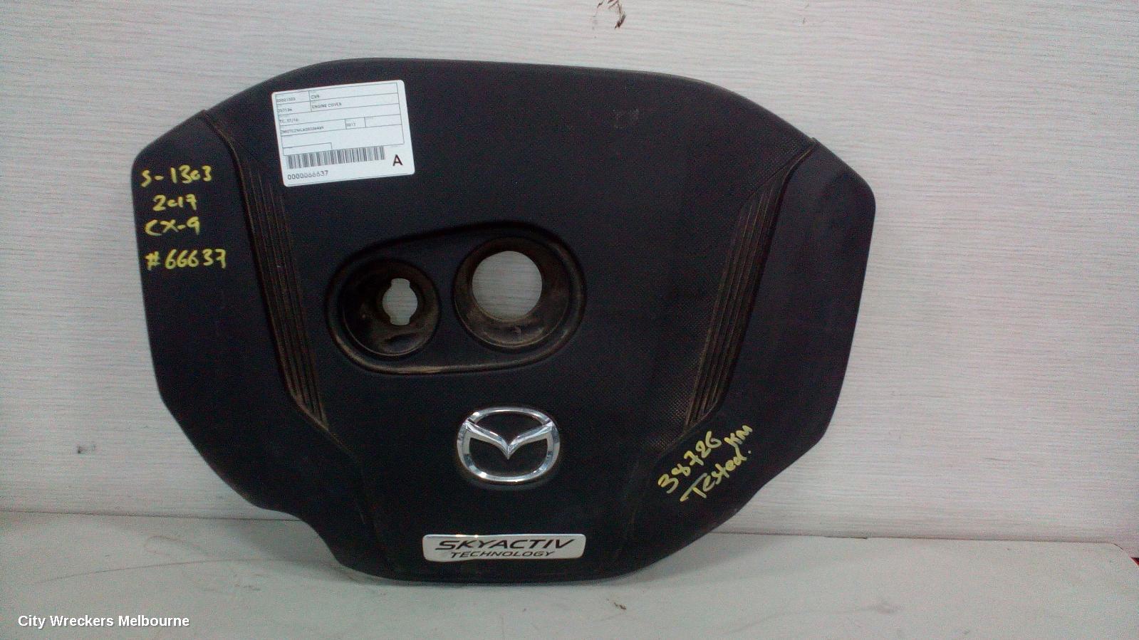 MAZDA CX9 ENGINE COVER, TC, 07/2016 ONWARDS