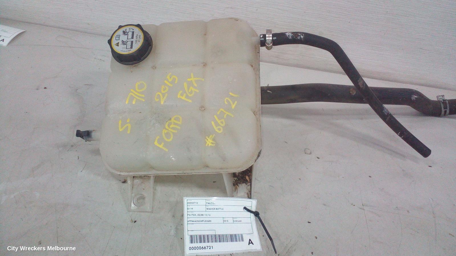 FORD FALCON OVERFLOW BOTTLE, FG MKII-FGX, 4.0, PETROL/LPI, 01/2013 - 12/2016