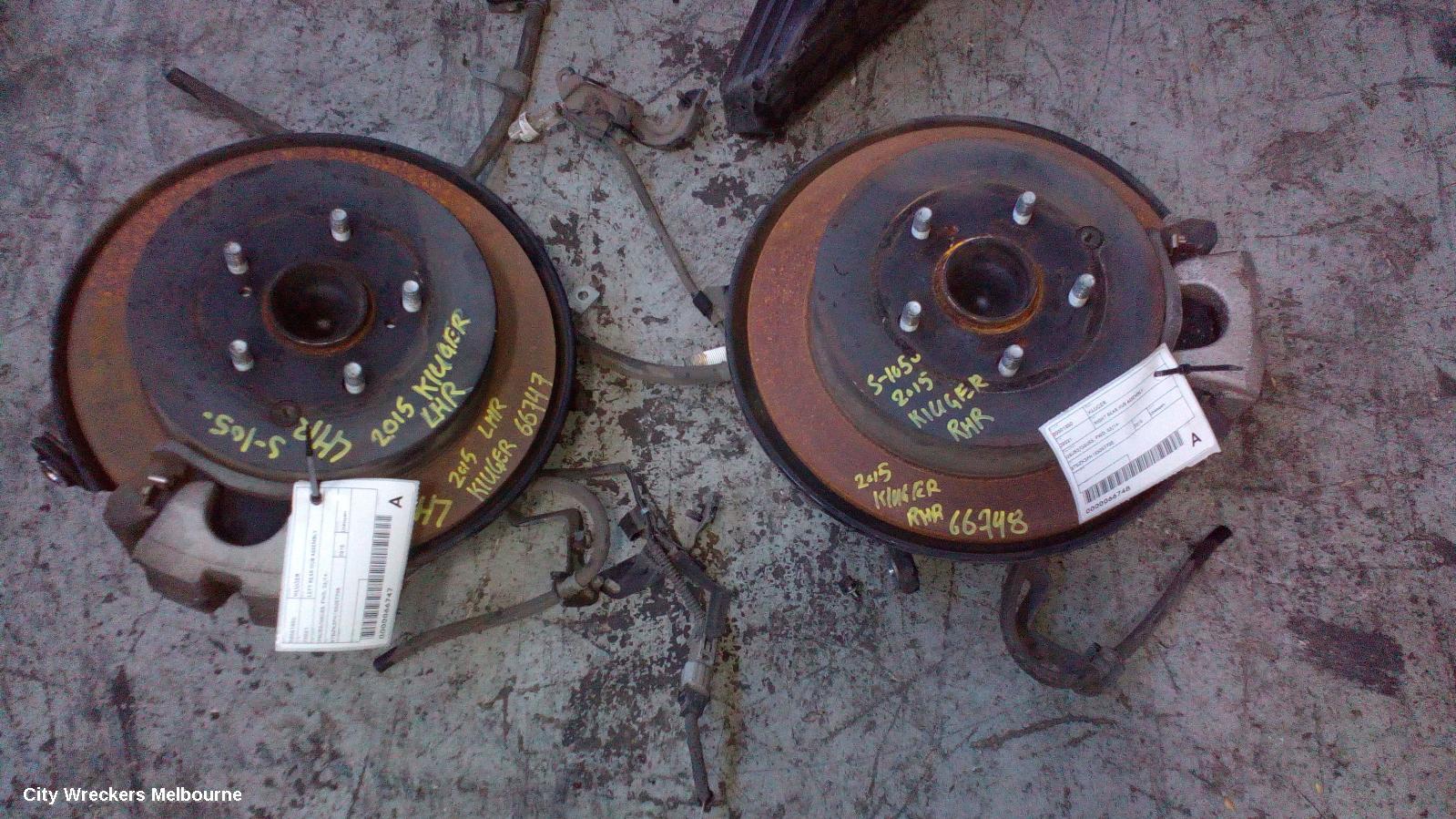 TOYOTA KLUGER LEFT REAR HUB ASSEMBLY, GSU50/GSU55, FWD, 03/2014 ONWARDS