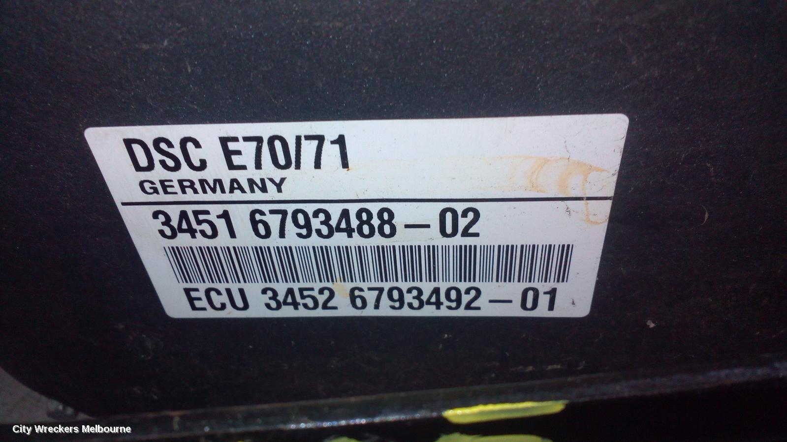 BMW X5 ABS PUMP/MODULATOR, E70, P/N 34516780125, 03/2007 - 08/2013