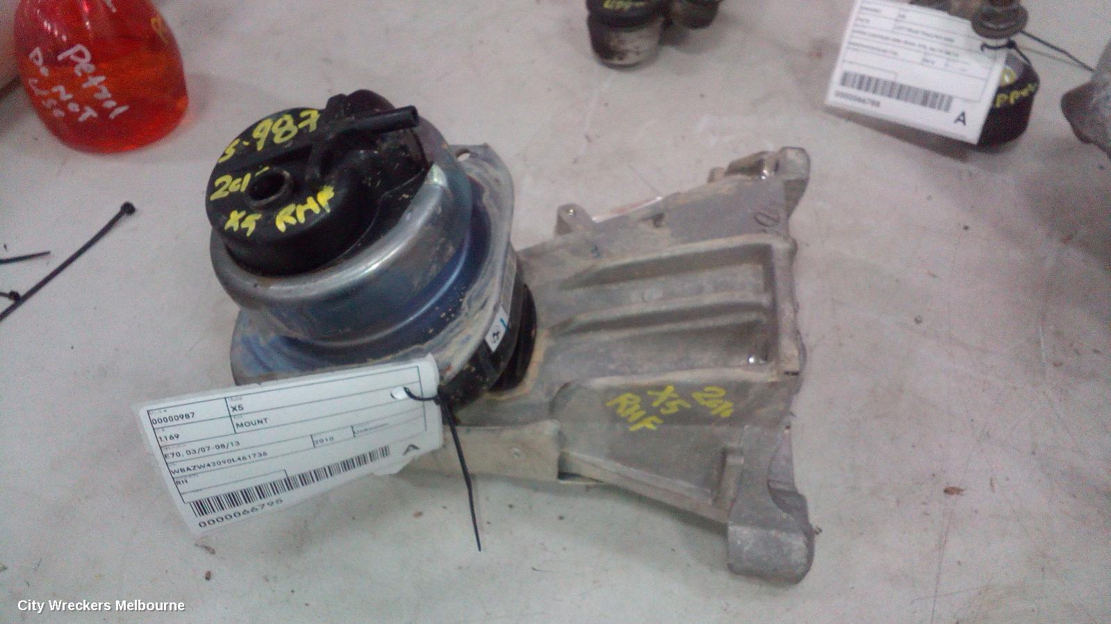 BMW X5 MOUNT, ENGINE MOUNT (RH SIDE), PETROL, 3.0, N55, E70, 06/2010 - 08/2013