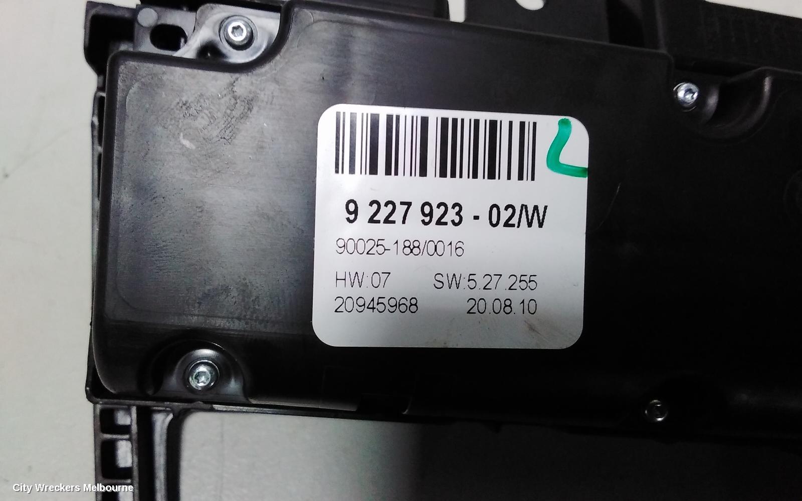 BMW X5 HEATER/AC CONTROLS, E70, W/ SEAT WARMER TYPE, 03/2007 - 08/2013
