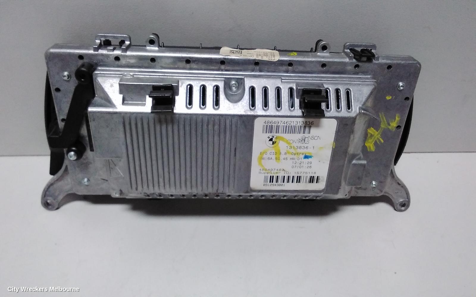 BMW X5 RADIO/CD/DVD/SAT/TV, DISPLAY UNIT, E70, 03/2007 - 08/2013