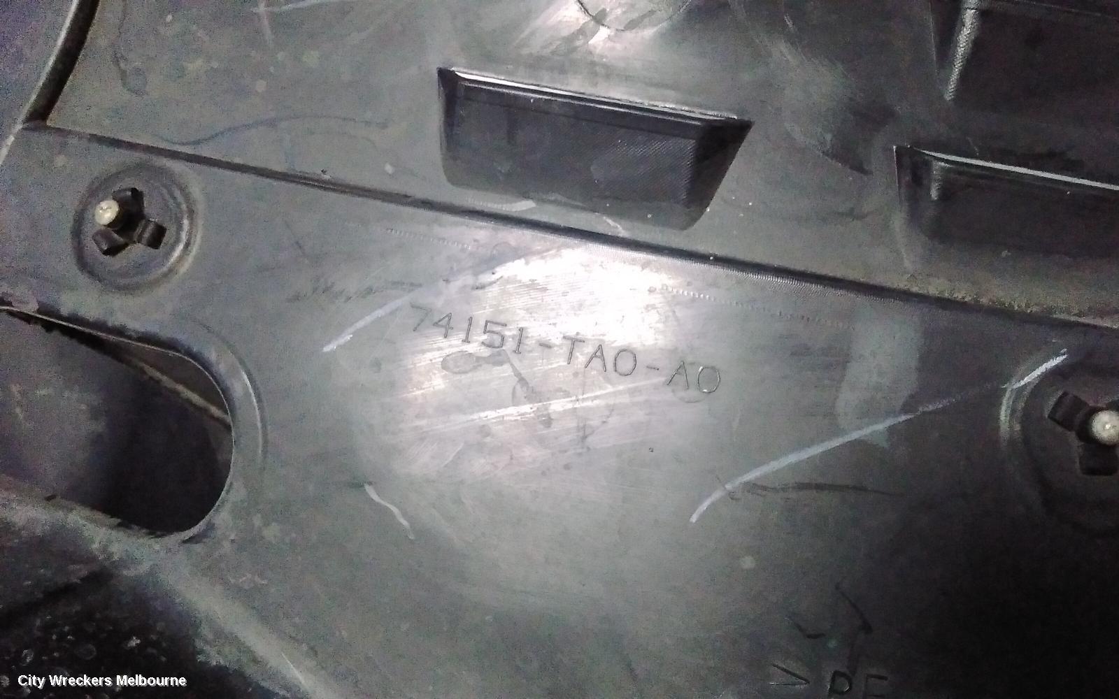 HONDA ACCORD LEFT GUARD LINER, 8TH GEN (VIN MRHCP), 02/2008 - 05/2013
