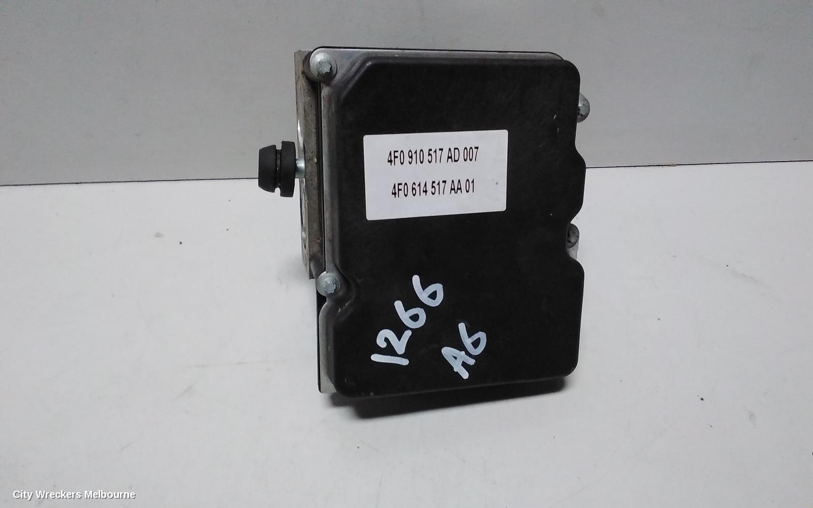 AUDI A6 ABS PUMP/MODULATOR, 4F/C6, P/N 4F0614517AA, 11/2004 - 07/2011