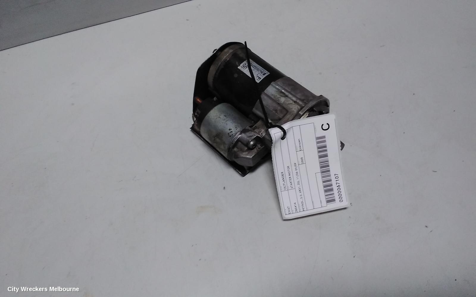 MITSUBISHI OUTLANDER STARTER, PETROL, 3.0, 6B31, ZG, 11/2006 - 09/2009