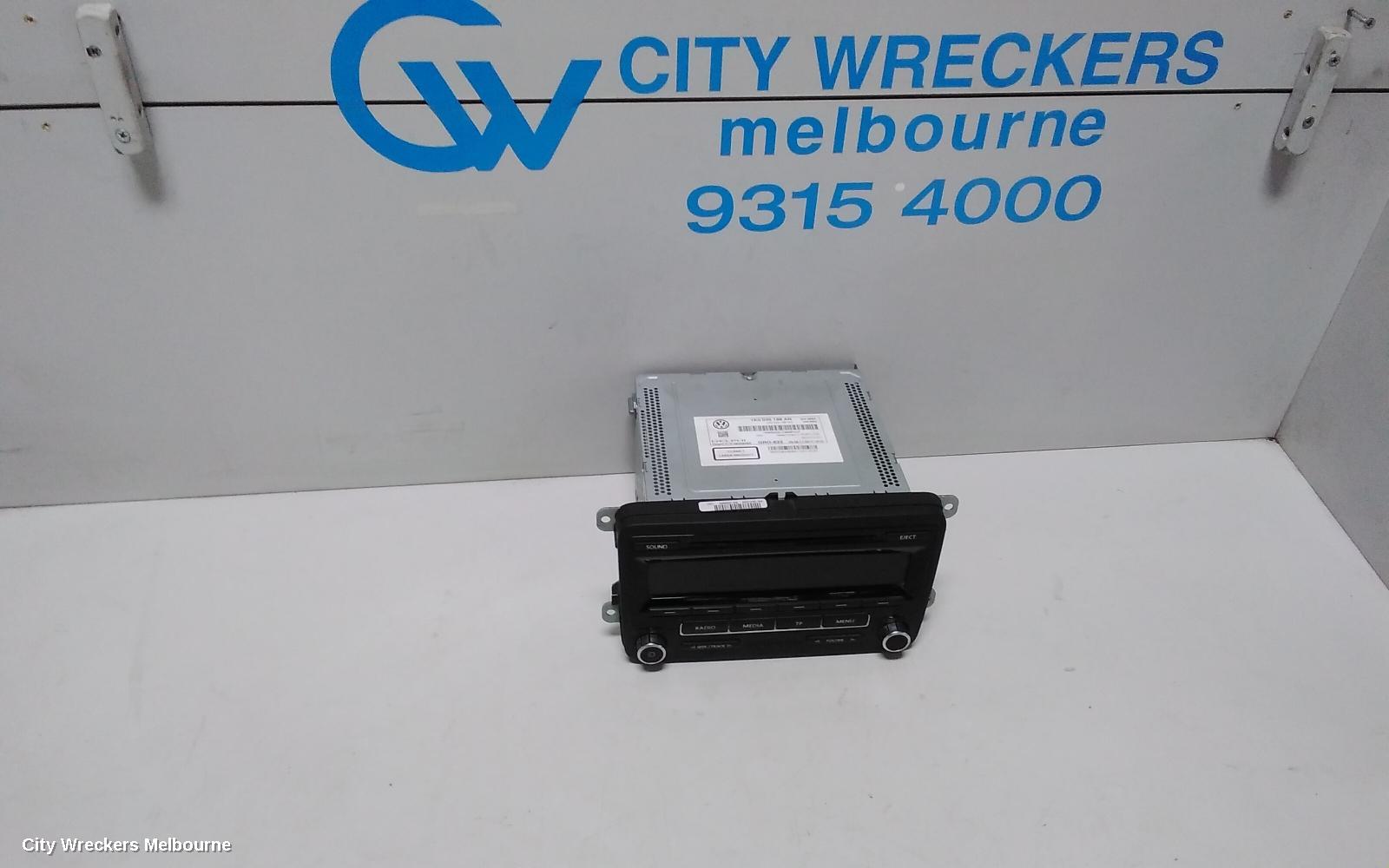 VOLKSWAGEN GOLF RADIO/CD/DVD/SAT/TV, RADIO, GEN 6, 12/2008 - 01/2016