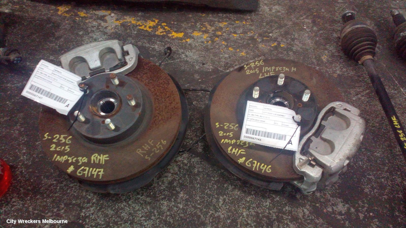 SUBARU IMPREZA LEFT FRONT HUB ASSEMBLY, G4, ABS TYPE, 08/2013 - 10/2016