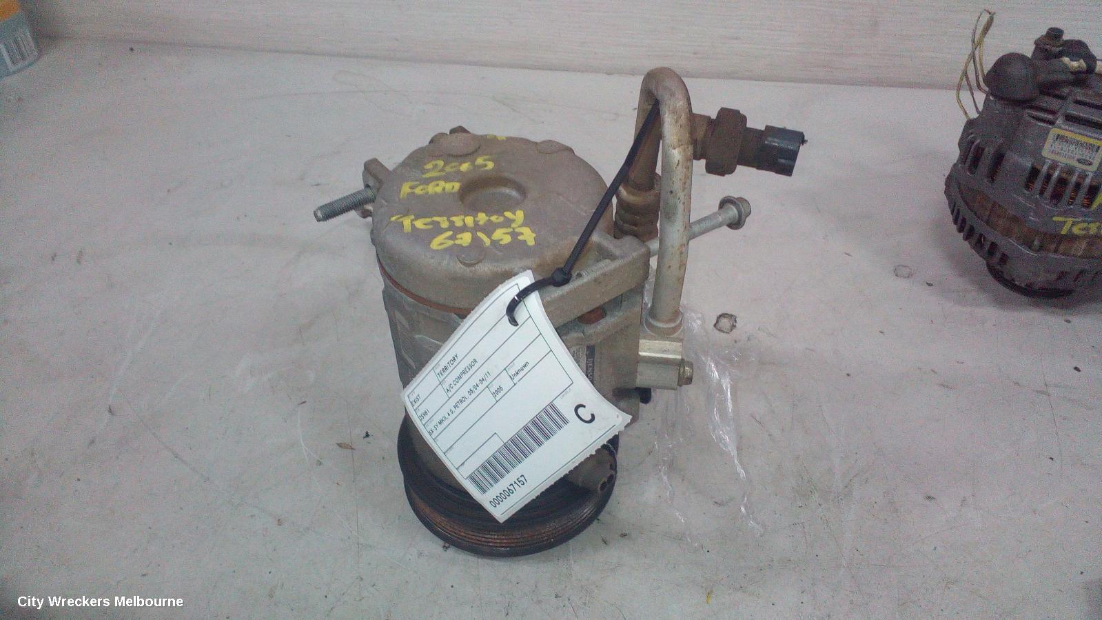 FORD TERRITORY A/C COMPRESSOR, SX-SY MKII, 4.0, PETROL, 05/2004 - 04/2011