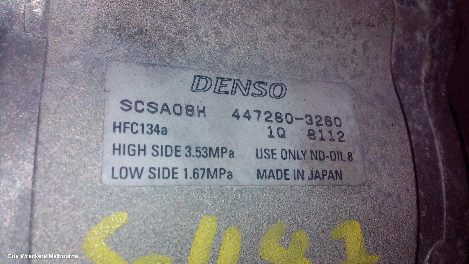TOYOTA 86 A/C COMPRESSOR, ZN6, 2.0, FA20, WHITE LABEL TYPE, 04/2012 - 09/2021